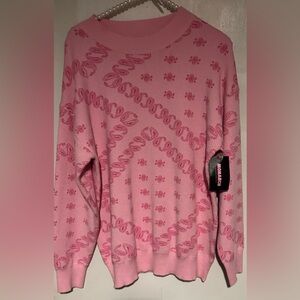 Monarch Pink Patterned Sweater